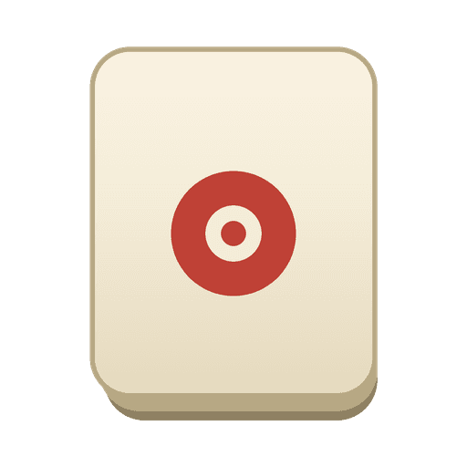 Mahjong Tide app icon, based on the one-circle tile